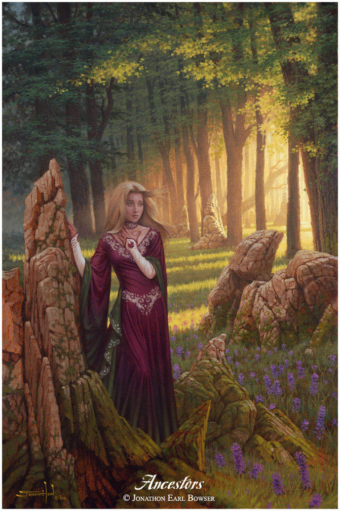 ...an oil painting of the Woodland Goddess, consoling the weary bones of the ancient earth as they fall beneath the tireless Advance of Life ...