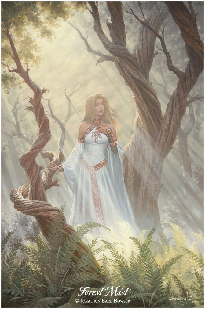 ...an oil painting of Condwiramurs the White, the long-suffering wife of the long-traveling Red Knight...
