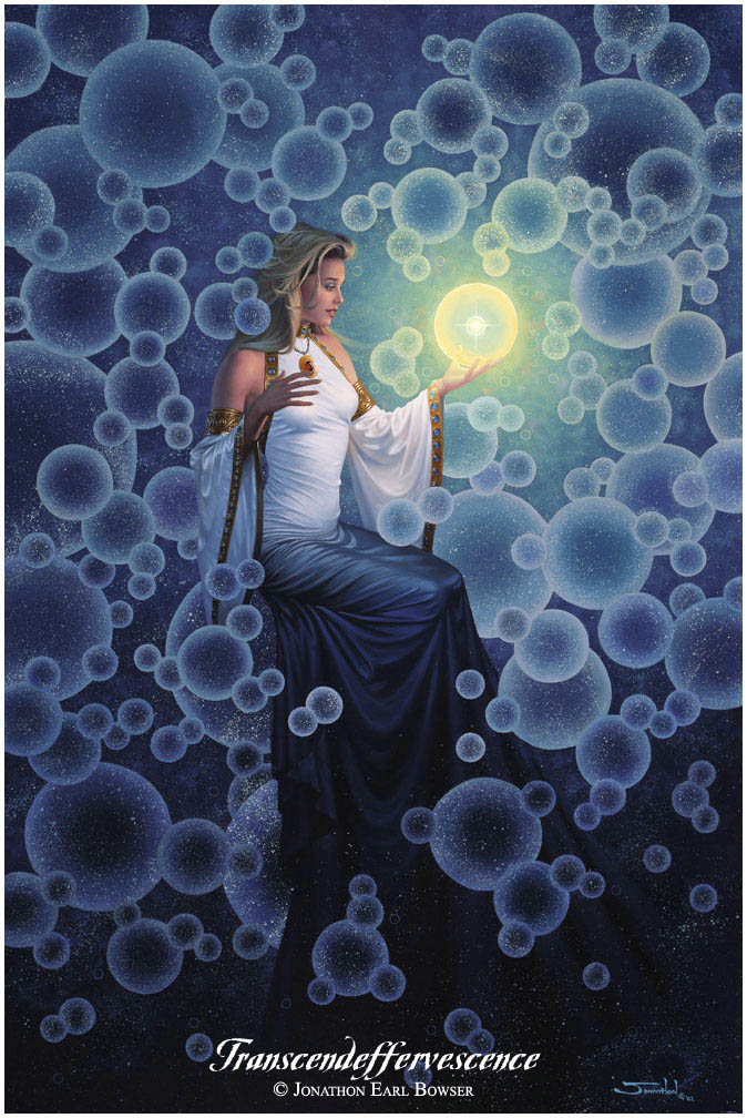 ...an oil painting of the Goddess Beyond, attending to an infinite nursery of Universal Eggs that grow, mature, and return...