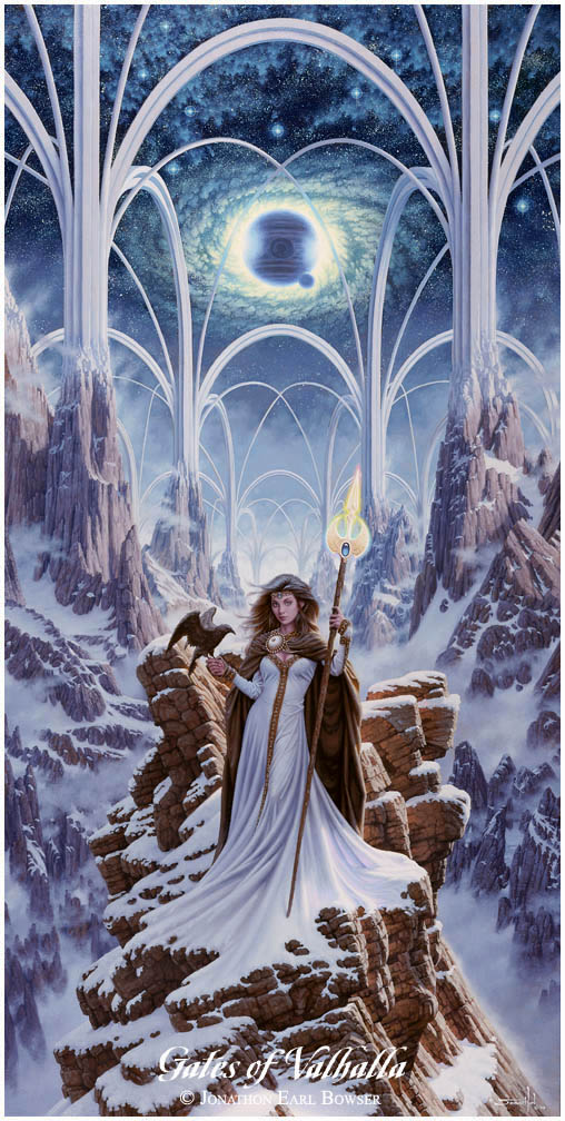 ...an oil painting of the Valkyrie, the Will of Creation that extends a Final Reward to those who achieve, despite monstrous adversity, a Noble Life...
